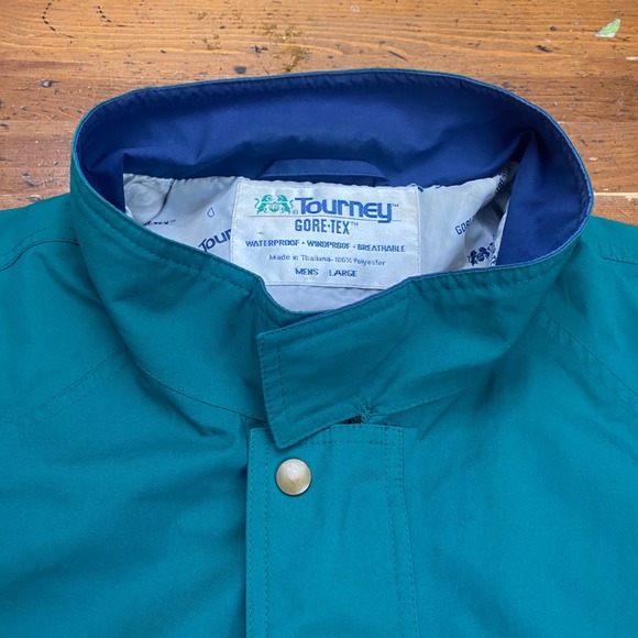 VTG Tourney Gore-Tex Jacket Men's L 90s/Y2K Golf Sailing Waterproof Windbreaker - Picture 3 of 12